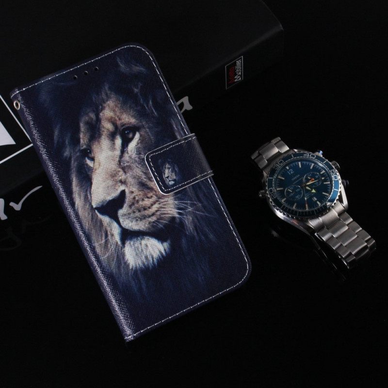 Κάλυμμα OnePlus Nord 2T 5G με κορδονι Lanyard Night Lion