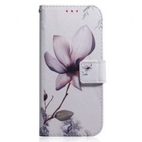 Κάλυμμα OnePlus Nord 2T 5G με κορδονι Λουλούδι Τριαντάφυλλο