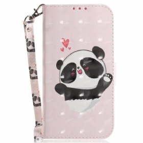 Κάλυμμα OnePlus Nord 2T 5G με κορδονι Panda Love With Lanyard
