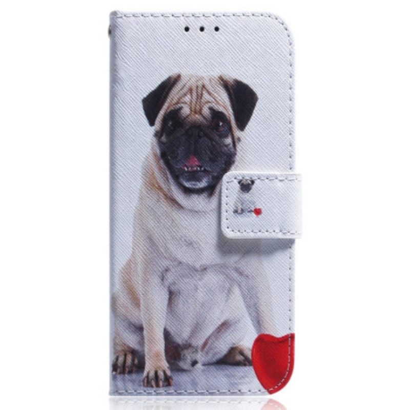 Κάλυμμα OnePlus Nord 2T 5G με κορδονι Strappy Pug Dog