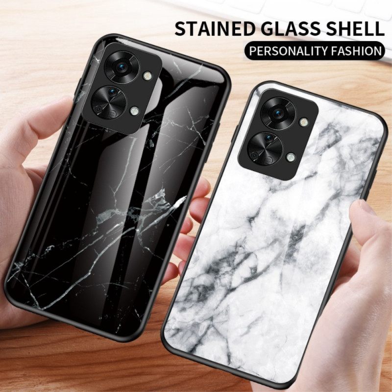 Θήκη OnePlus Nord 2T 5G Μάρμαρο Tempered Glass