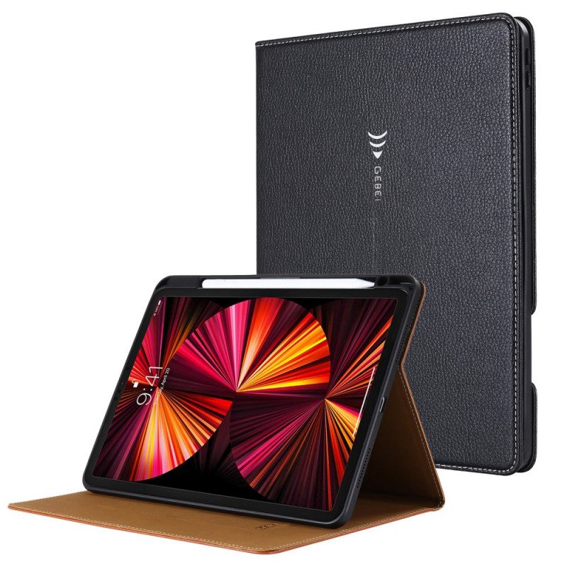 Θήκη Flip iPad Pro 11" (2021) Gebei Faux Leather Lychee