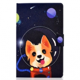 δερματινη θηκη Samsung Galaxy Tab S6 Lite Διαστημικός Σκύλος