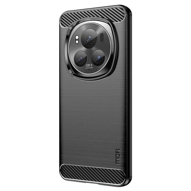 Κάλυμμα Honor Magic 6 Pro Mofi Brushed Carbon Fiber Σιλικόνης