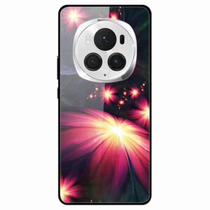 Κάλυμμα Honor Magic 6 Pro Tempered Glass Magnificent Flowers Σιλικόνης