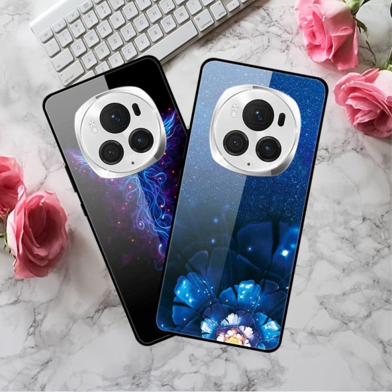 Κάλυμμα Honor Magic 6 Pro Tempered Glass Magnificent Flowers Σιλικόνης