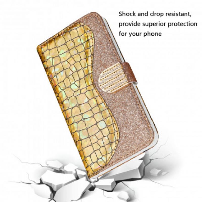 Κάλυμμα Samsung Galaxy S21 Ultra 5G Crocodile Diamonds