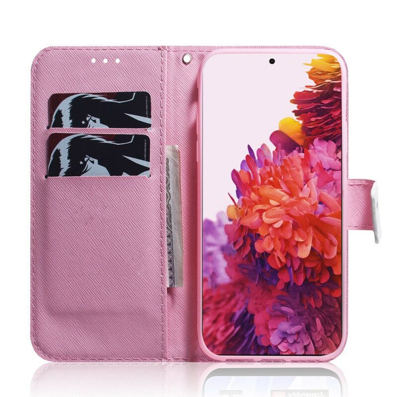 Κάλυμμα Samsung Galaxy S21 Ultra 5G Flower Dusty Pink