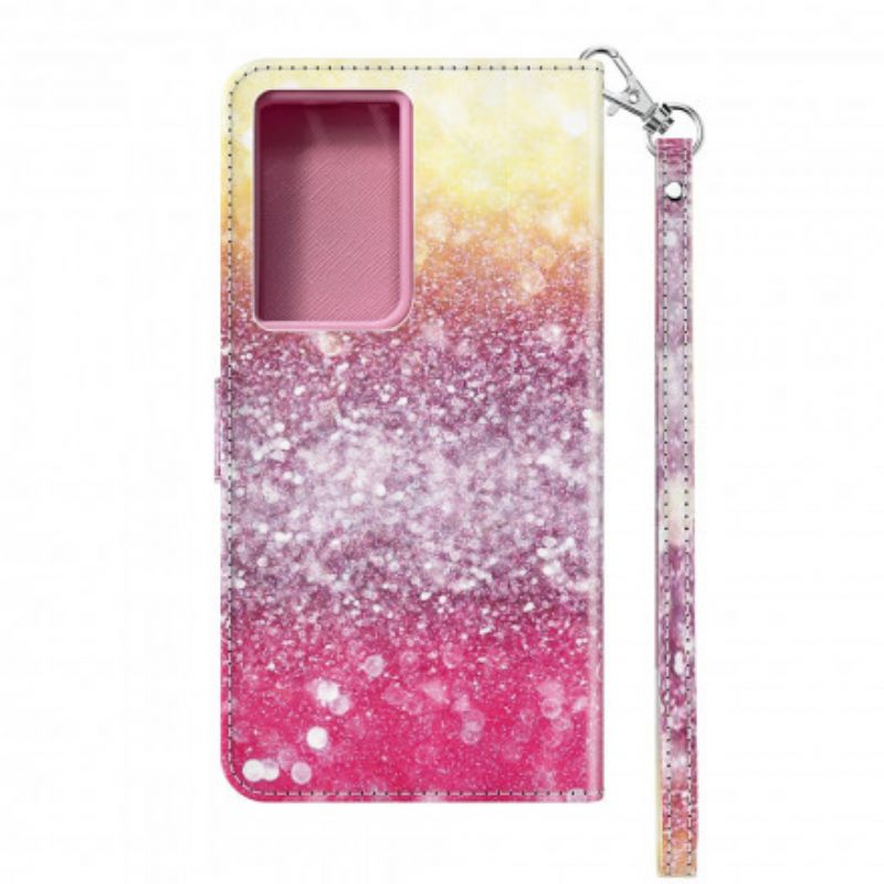 Κάλυμμα Samsung Galaxy S21 Ultra 5G Magenta Glitter Gradient