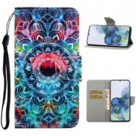 Κάλυμμα Samsung Galaxy S21 Ultra 5G με κορδονι Flashy Strappy Mandala