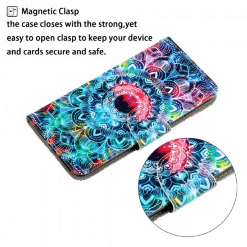 Κάλυμμα Samsung Galaxy S21 Ultra 5G με κορδονι Flashy Strappy Mandala