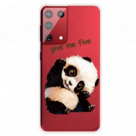 θηκη κινητου Samsung Galaxy S21 Ultra 5G Panda Give Me Five