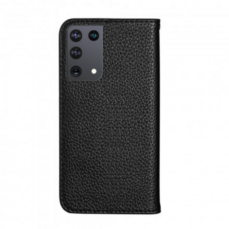 θηκη κινητου Samsung Galaxy S21 Ultra 5G Θήκη Flip Faux Leather Litchi Ultra Chic