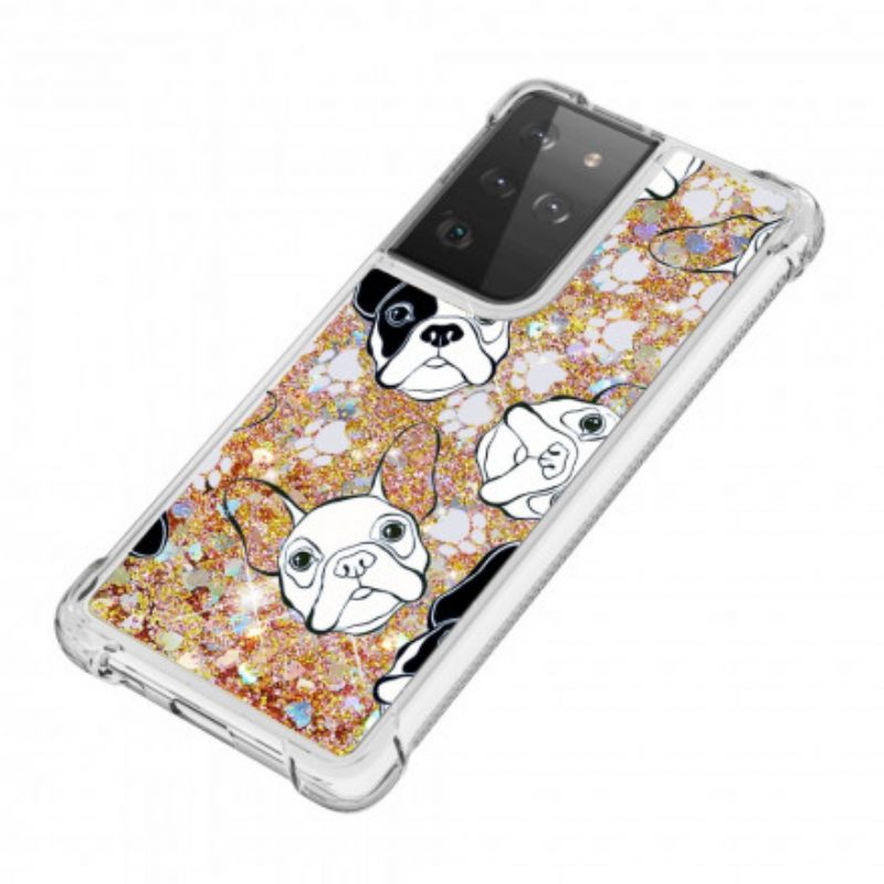 Θήκη Samsung Galaxy S21 Ultra 5G Mr Dog Sequins