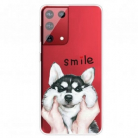 Θήκη Samsung Galaxy S21 Ultra 5G Χαμογελαστος Σκυλος