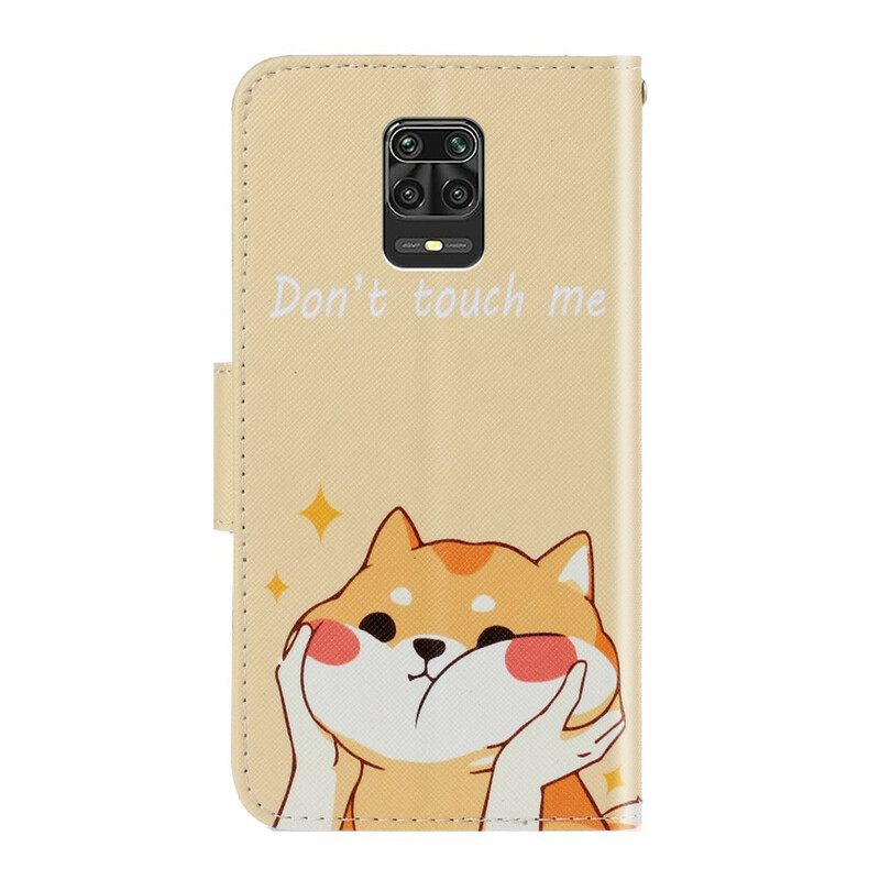 Κάλυμμα Xiaomi Redmi Note 9S / 9 Pro με κορδονι Cat Don't Touch Me With Strap