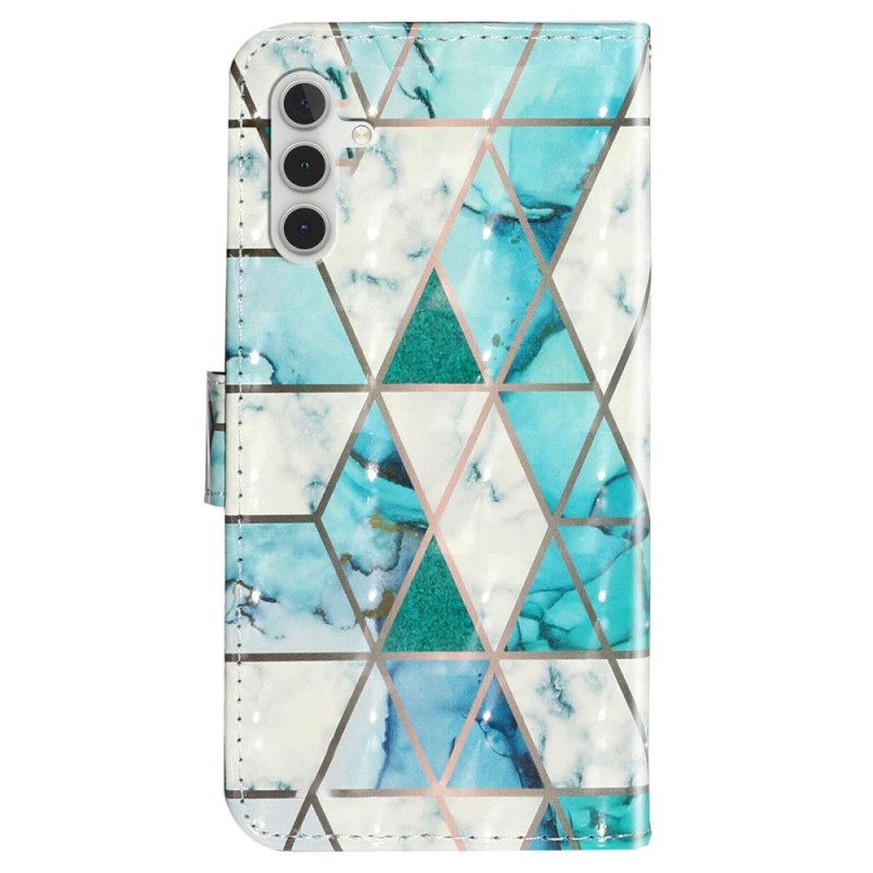 Κάλυμμα Samsung Galaxy A14 / A14 5G με κορδονι Strappy Night Tiger