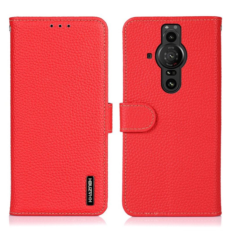 Κάλυμμα Sony Xperia Pro-I Khazneh Lychee Leather