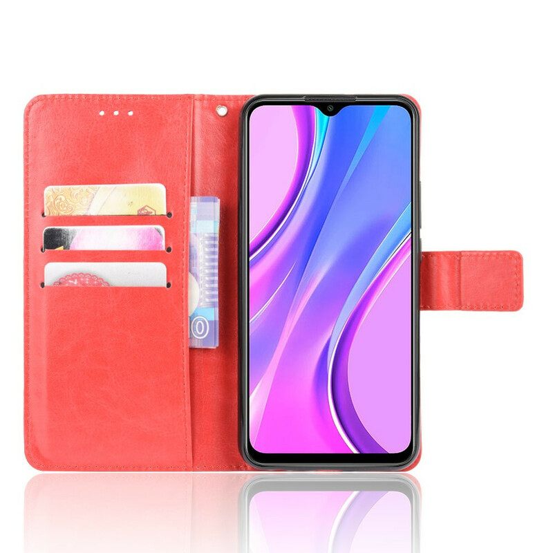 Κάλυμμα Xiaomi Redmi 9 Λαμπερό Ψεύτικο Δέρμα