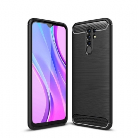 θηκη κινητου Xiaomi Redmi 9 Βουρτσισμένο Ανθρακόνημα