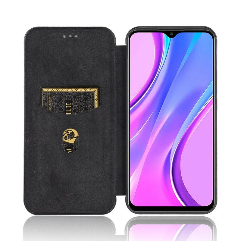 θηκη κινητου Xiaomi Redmi 9 Θήκη Flip Έγχρωμη Σιλικόνη Άνθρακα