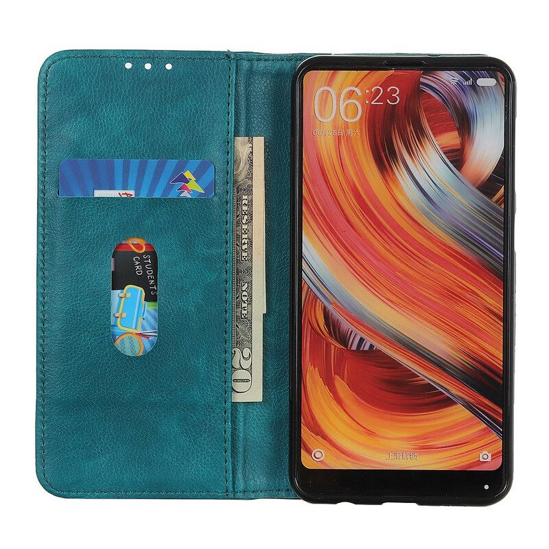 θηκη κινητου Xiaomi Redmi 9 Θήκη Flip Έκδοση Litchi Split Leather