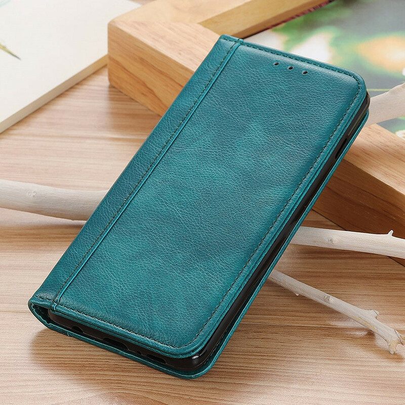 θηκη κινητου Xiaomi Redmi 9 Θήκη Flip Έκδοση Litchi Split Leather