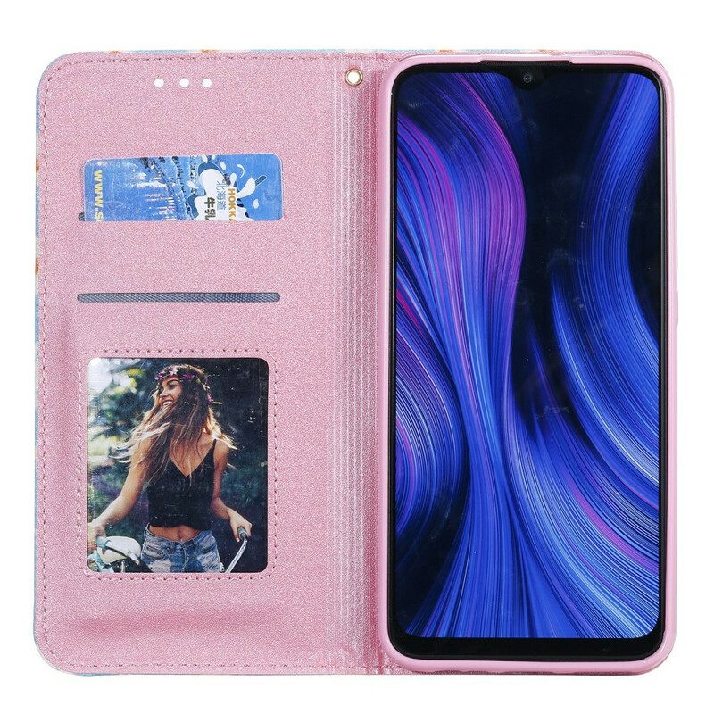 θηκη κινητου Xiaomi Redmi 9 Θήκη Flip Μαργαρίτες