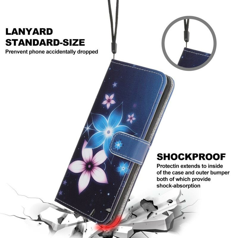 Κάλυμμα iPhone 12 Mini με κορδονι Λουλούδια Lunar Strap