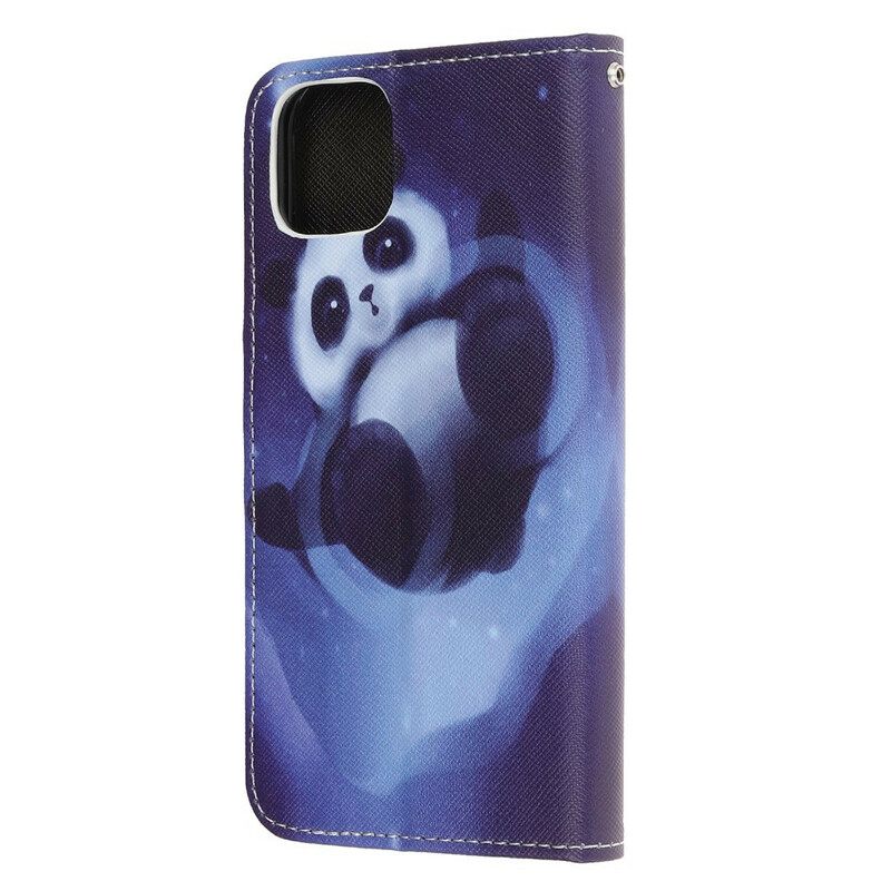 Κάλυμμα iPhone 12 Mini με κορδονι Panda Space Με Κορδόνι