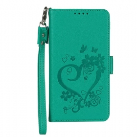 Κάλυμμα iPhone 12 Mini με κορδονι Strappy Heart