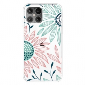 Θήκη iPhone 12 Mini Διαφανές Ένα Λουλούδι