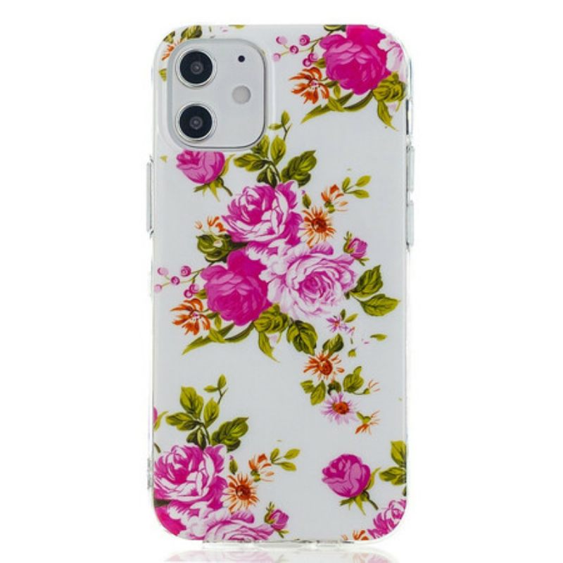 Θήκη iPhone 12 Mini Fluorescent Liberty Flowers