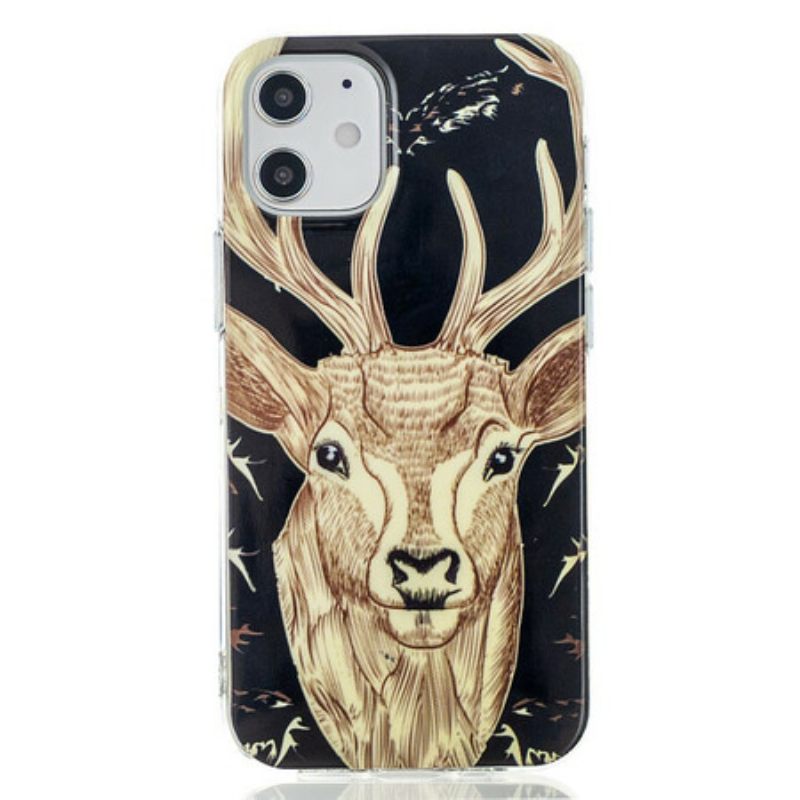 Θήκη iPhone 12 Mini Fluorescent Majestic Deer