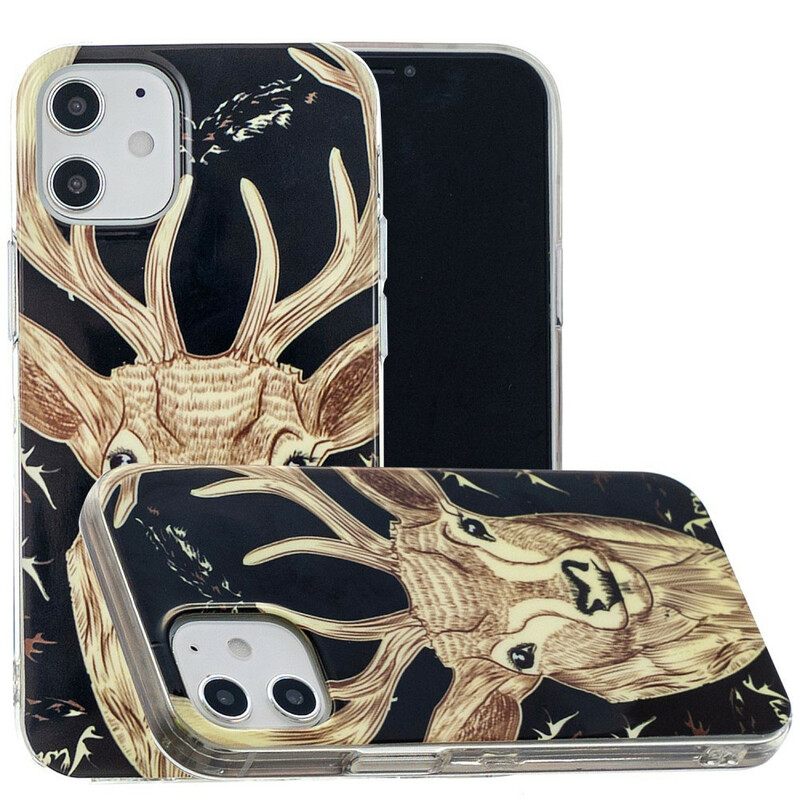 Θήκη iPhone 12 Mini Fluorescent Majestic Deer