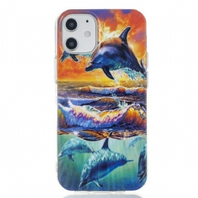 Θήκη iPhone 12 Mini Τα Δελφίνια Στην Ελευθερία