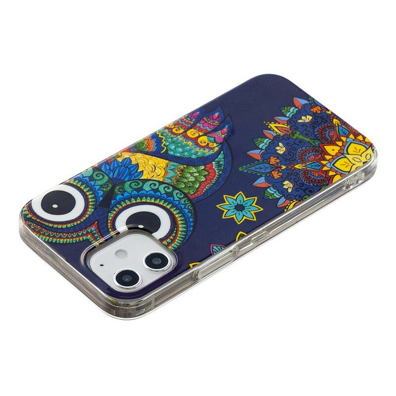 θηκη κινητου iPhone 12 Mini Fluorescent Owl Mandala