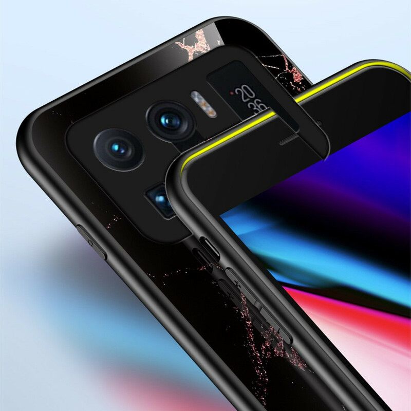 θηκη κινητου Xiaomi Mi 11 Ultra Έγχρωμο Μάρμαρο Tempered Glass