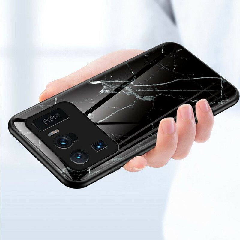 θηκη κινητου Xiaomi Mi 11 Ultra Έγχρωμο Μάρμαρο Tempered Glass