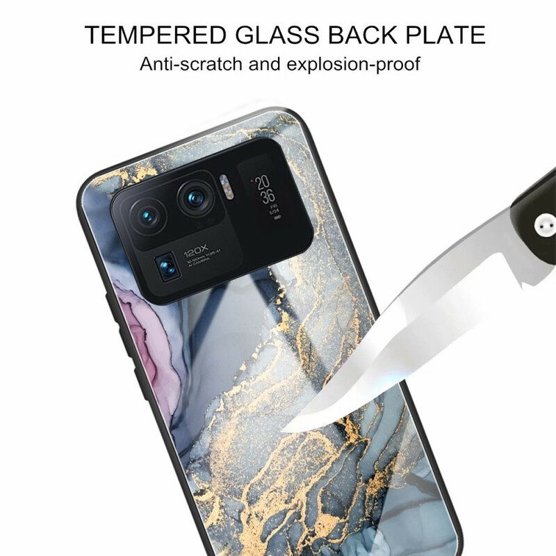 Θήκη Xiaomi Mi 11 Ultra Ακουαρέλα Μάρμαρο Tempered Glass