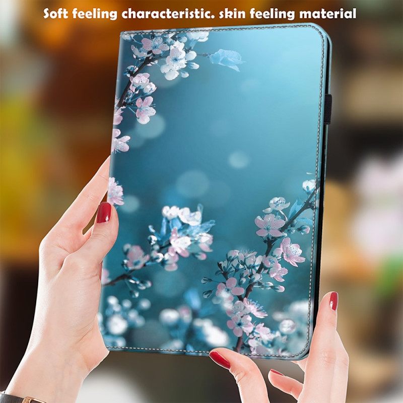 Δερματινη Θηκη Samsung Galaxy Tab S9 Fe Plus Plum Blossoms