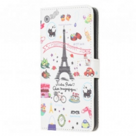 δερματινη θηκη Samsung Galaxy A22 5G Αγαπώ Το Παρίσι