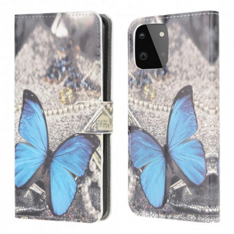 Κάλυμμα Samsung Galaxy A22 5G Butterfly Prestige Blue