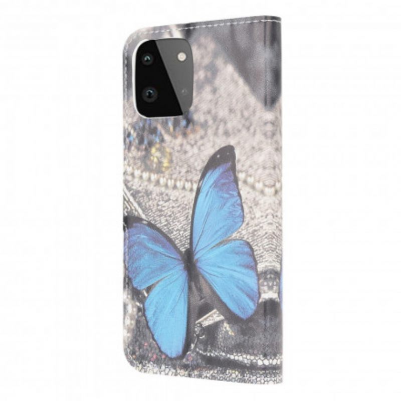 Κάλυμμα Samsung Galaxy A22 5G Butterfly Prestige Blue