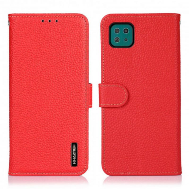 Κάλυμμα Samsung Galaxy A22 5G Khazneh Lychee Leather