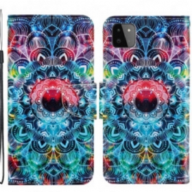 Κάλυμμα Samsung Galaxy A22 5G με κορδονι Flashy Strappy Mandala