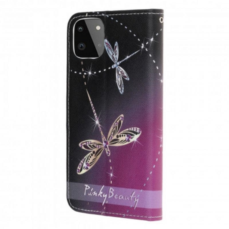 Κάλυμμα Samsung Galaxy A22 5G με κορδονι Strappy Dragonflies