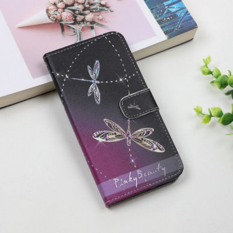 Κάλυμμα Samsung Galaxy A22 5G με κορδονι Strappy Dragonflies