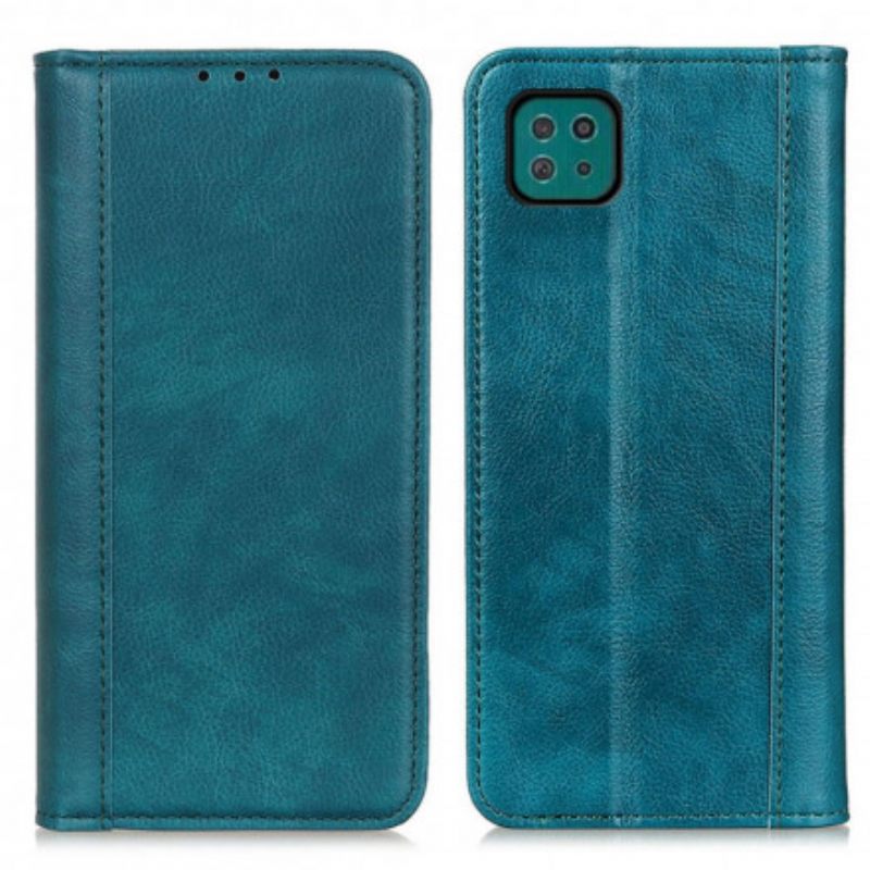 θηκη κινητου Samsung Galaxy A22 5G Θήκη Flip Έκδοση Litchi Split Leather