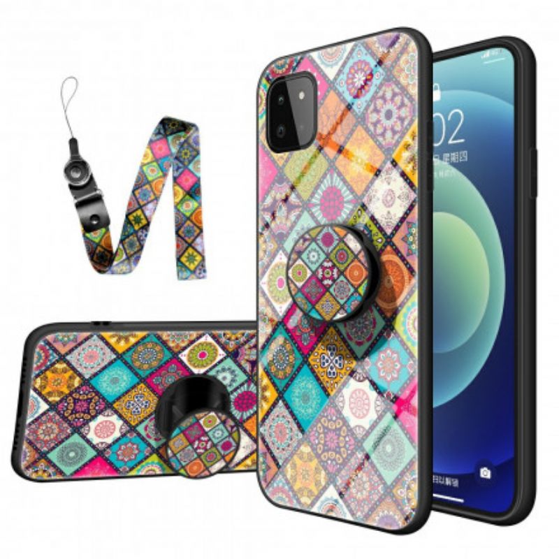 Θήκη Samsung Galaxy A22 5G Μαγνητική Θήκη Patchwork